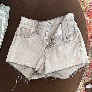 Levi’s Gray Denim Shorts